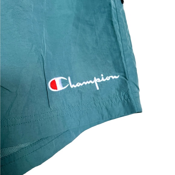 100% Nylon Warm-Up Shorts Mesh Liner Trendy Men’s/ Boy’s Shorts Teal Blue• Sz M - Picture 3 of 6